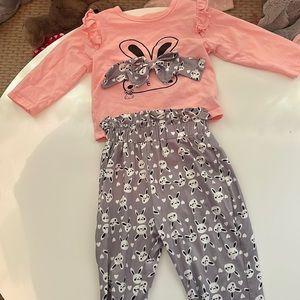 Toddler girl bunny outfit